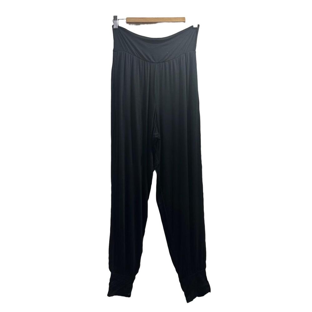 Adore Me Lounge Pants Womens Size Large Black Harem Highwaisted Loose Fit